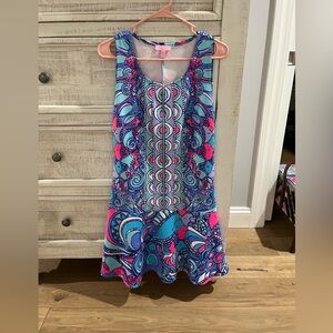 Lilly Pulitzer Scuba Material Tank Dress- size Large